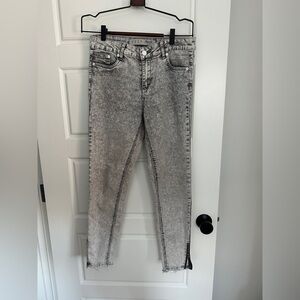 Denim&Co Gray Skinny Jeans Vintage Style